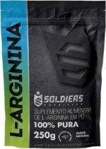 Arginina 250g - 100% Puro Importado - Soldiers Nutrition