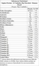 Banana Brasil Display Barra De Proteína Supino Protein Chocolate - 12 Unidades De 30G - Imagem 2