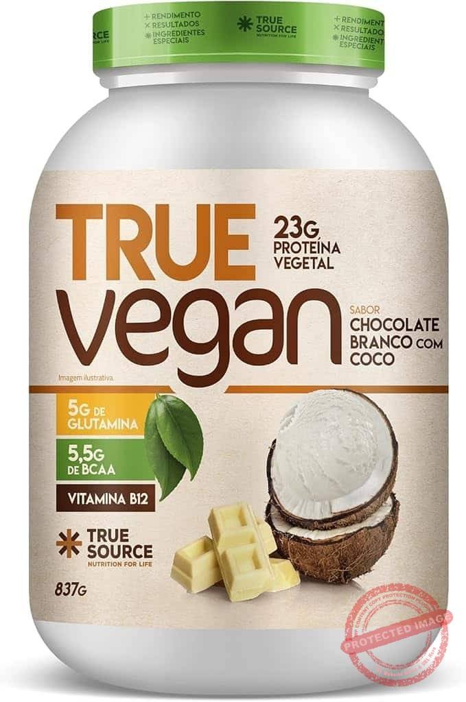 True-Source-True-Vegan-Proteina-Vegetal-837G-Chocolate-Branco-Com-Coco-1.jpg True Source True Vegan Proteína Vegetal - 837G Chocolate Branco Com Coco - Imagem 1